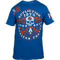Affliction Iron Shield T-Shirt in Blau