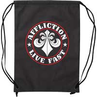 Affliction Affliction Bag - Rucksack Print mit Fleur de Lis und Logo Schriftzug