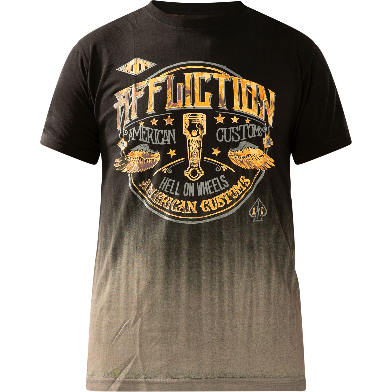 Affliction Sheet Metal T-Shirt - Men's T-Shirts In White Grey Crystal Wash - Foto 13