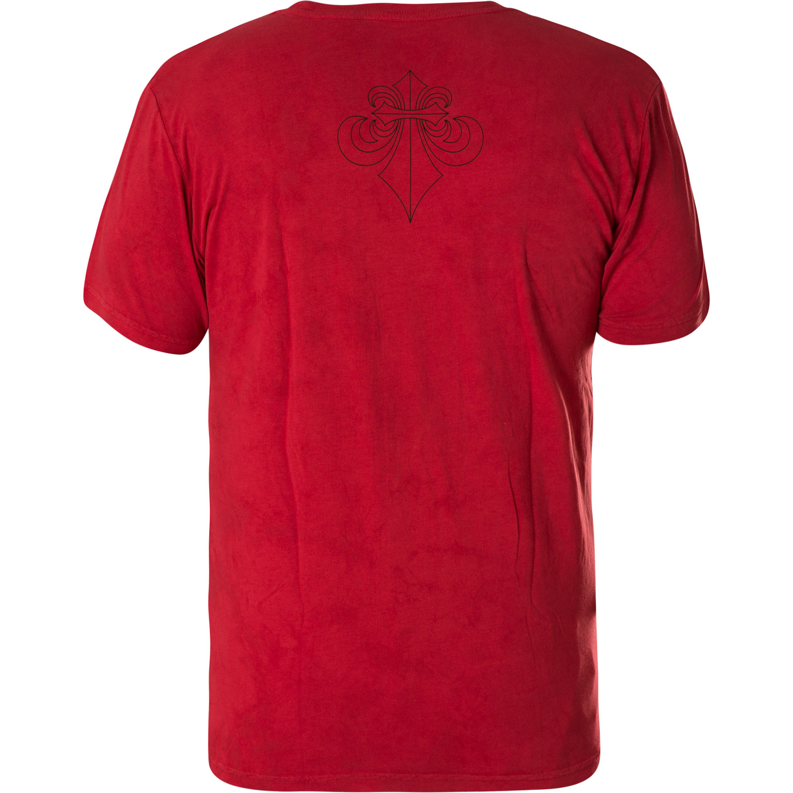 Affliction Night vermummten T-Shirt in Reitern Rot mit Black
