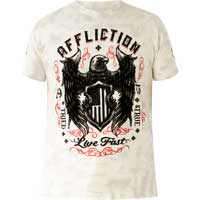 Affliction Code Of Honor T-Shirt Print mit Wappentier