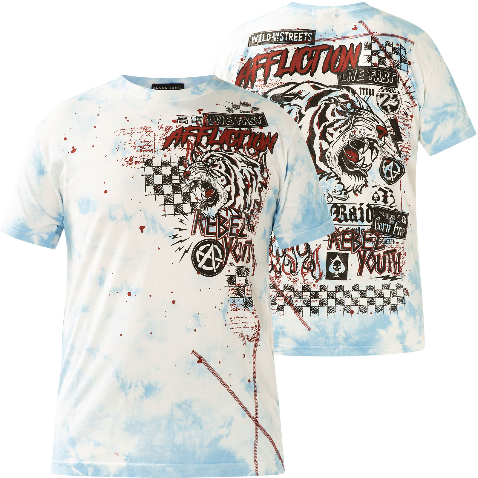 Angel Of Style Plus Size T-Shirt Mit Tiger-Design - Glitzer & Style Für Große Größen