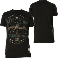 Affliction Recoil T-Shirt Print mit Greifvogel und Waffen