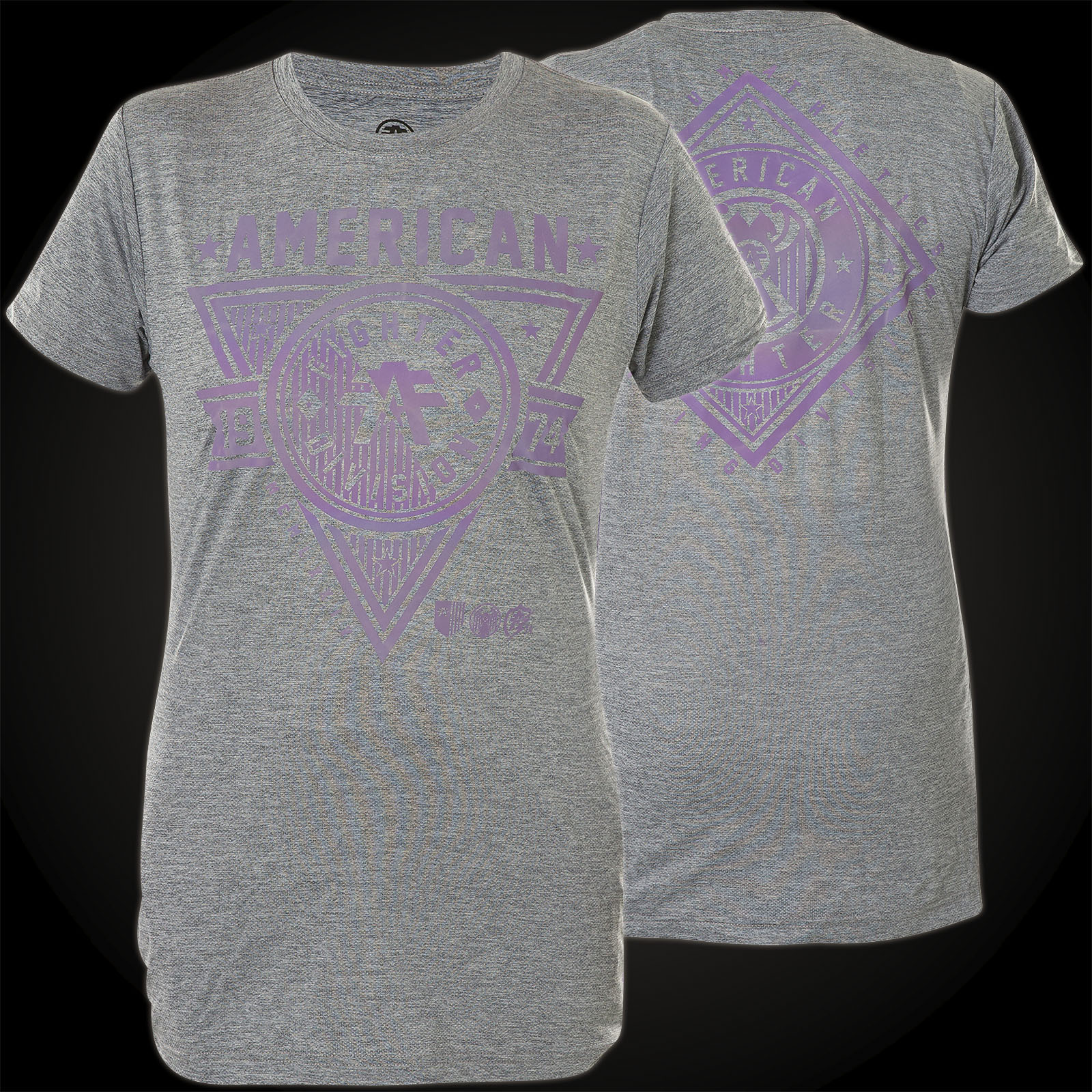 AMERICAN FIGHTER Affliction T-Shirt Siena Heights Grau T-Shirts Herren
