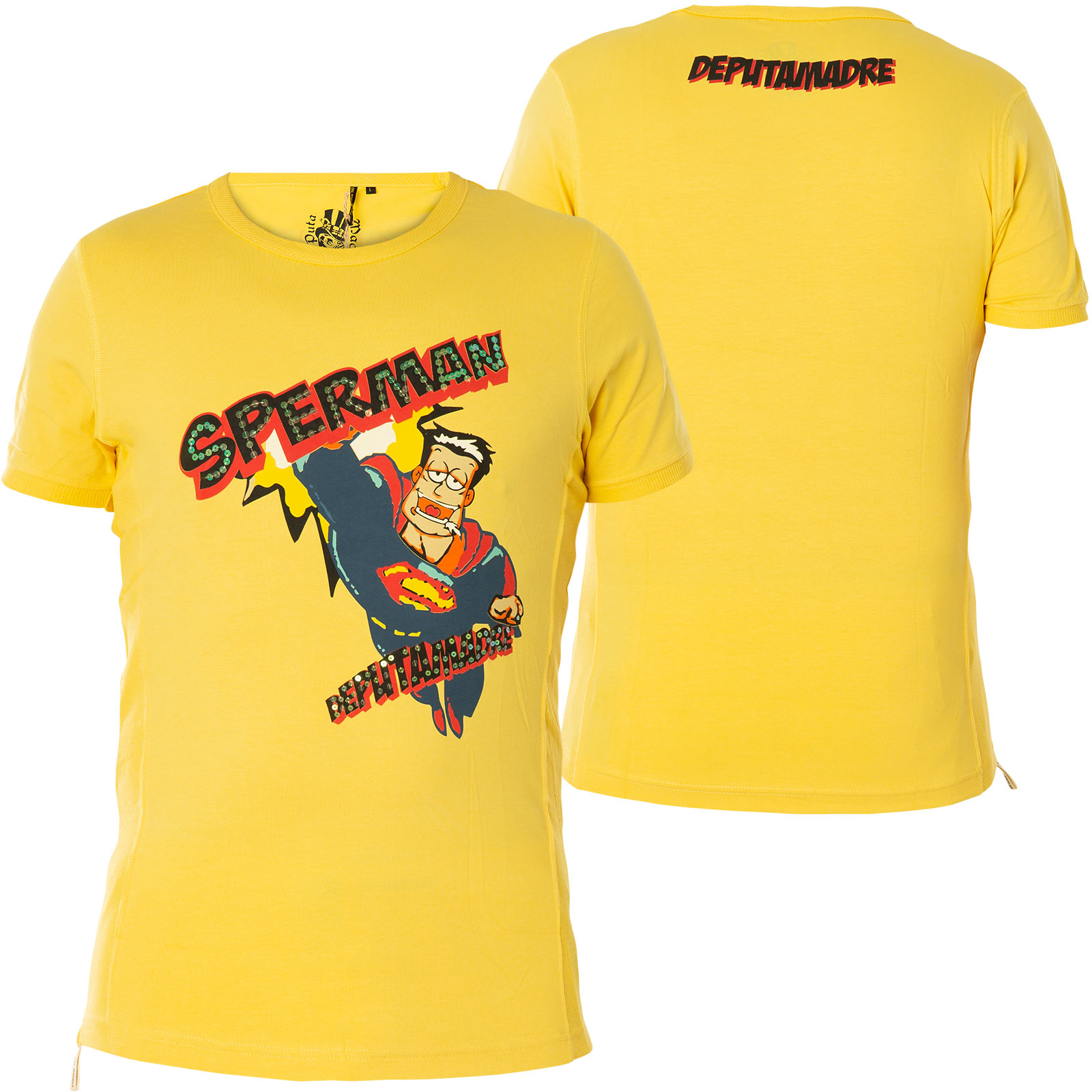 De Puta Madre T-Shirt 06EX04226 Print mit Sperman