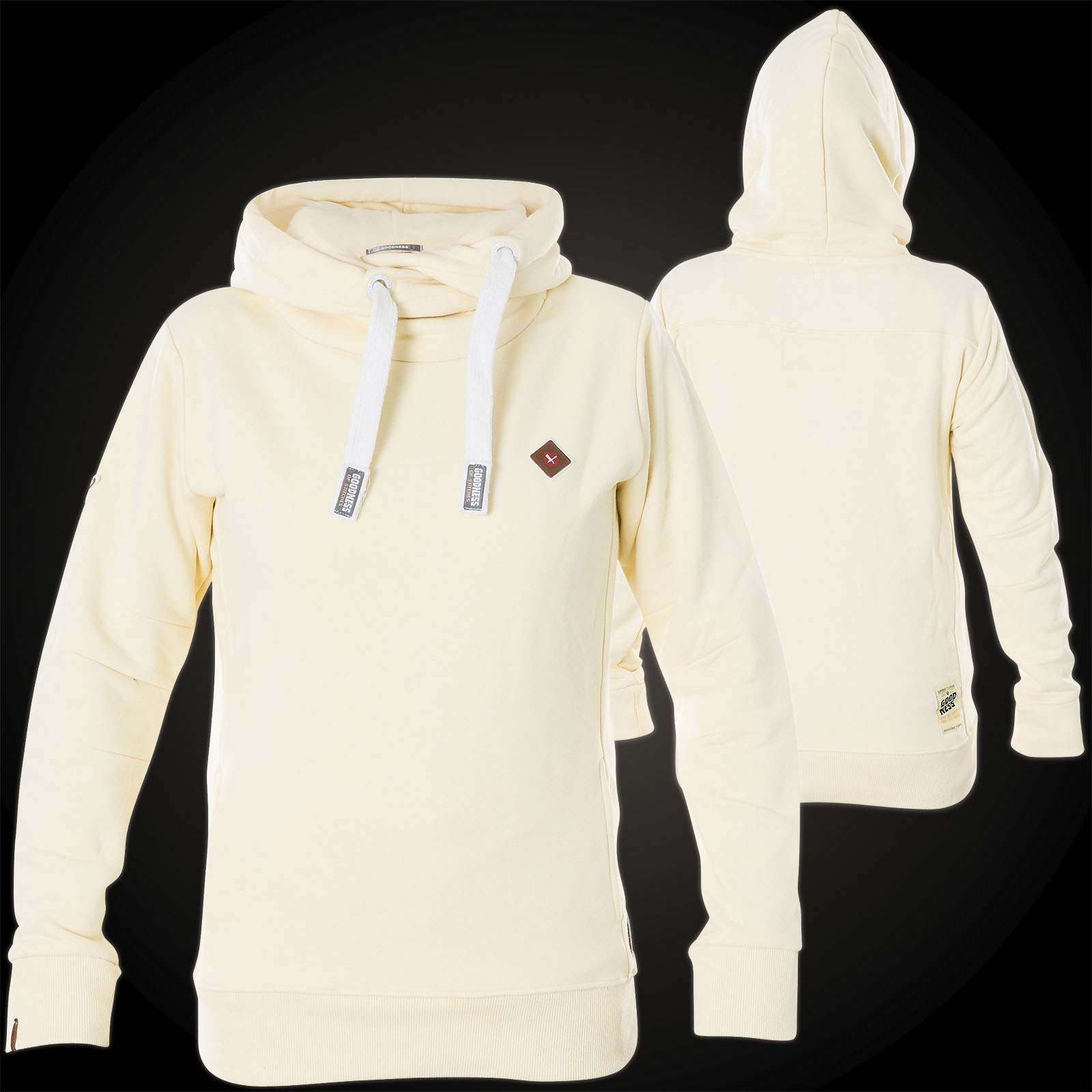 GOODNESS INDUSTRIES Damen Hoody Carry Pink Hoodies Sweatshirts mit