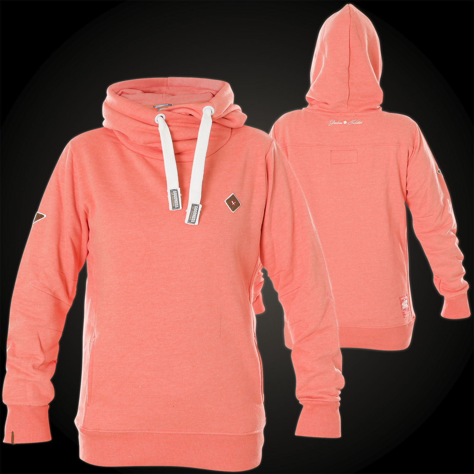 Damen Sweatshirt, lachs, XS Damen Sweatshirt, lachs, XS