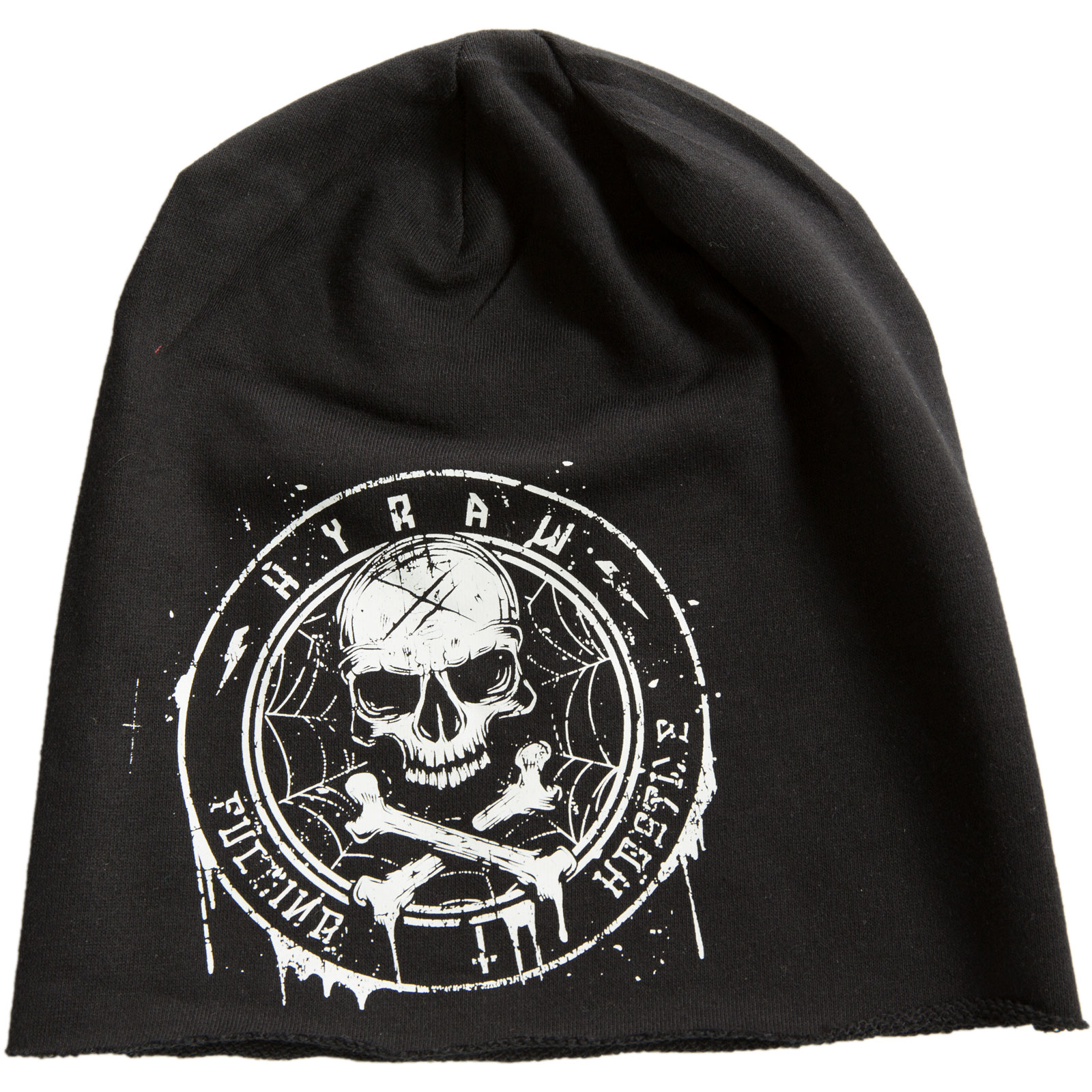 Hyraw Beanie Flag Print mit Totenkopf und Knochen