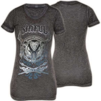 Anthrazit ORIGINAL AFFLICTION SINFUL  SHIRT No.1  "  Lola   "  Fb 
