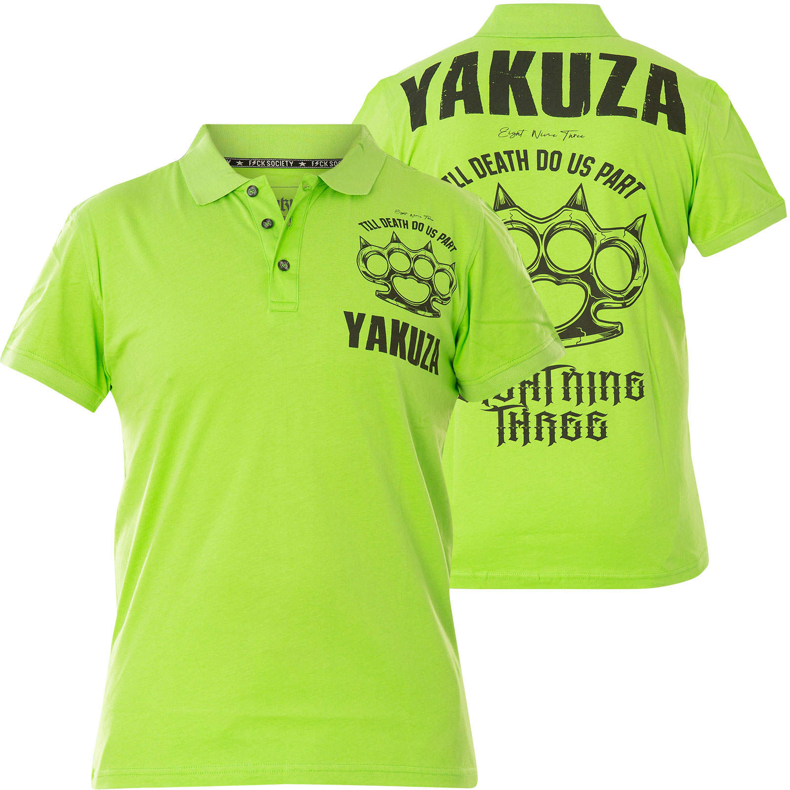 Yakuza TShirt Brass Knuckles V02 Polo Shirt TPO20086 mit großen