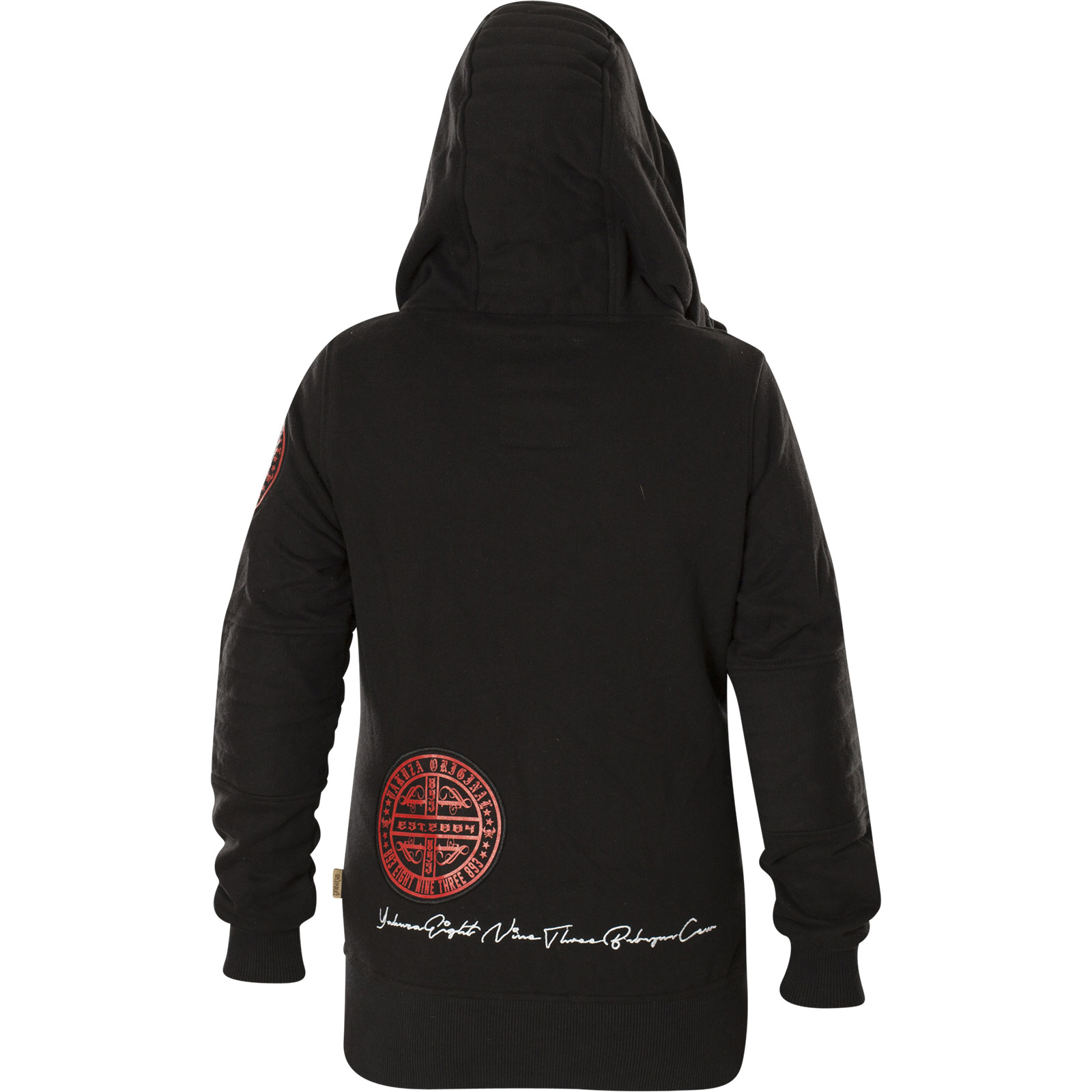 Yakuza Damen Daily Skull High Neck Zip Hoodie GHZB 11109 Black Schwarz Yakuza Damen Daily Skull High Neck Zip Hoodie GHZB 11109 Black Schwarz
