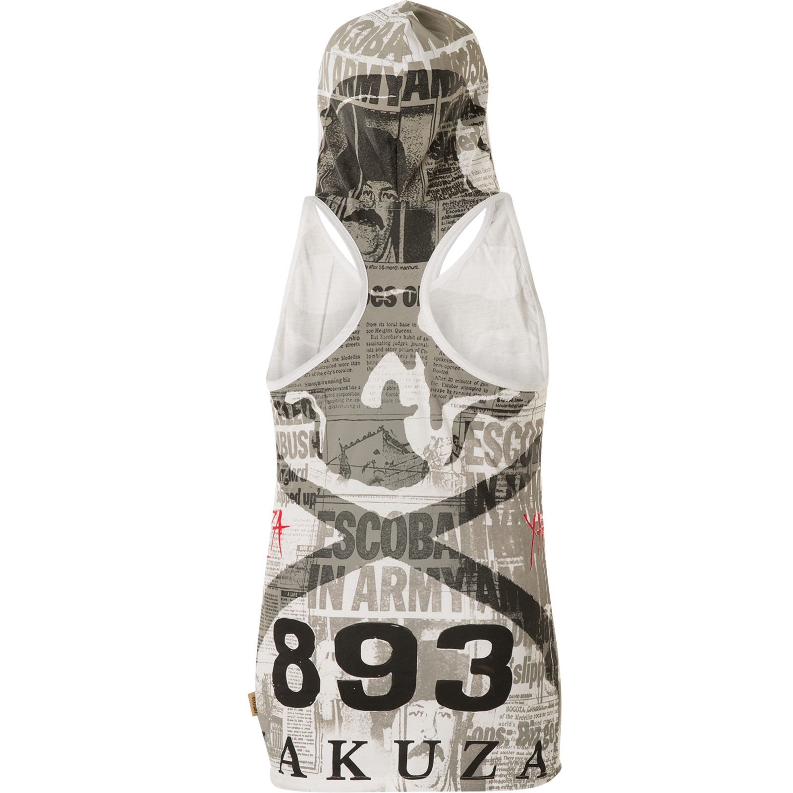 YAKUZA Damen Hoody Escobar Hooded Tank GSB-13133 Black Schwarz