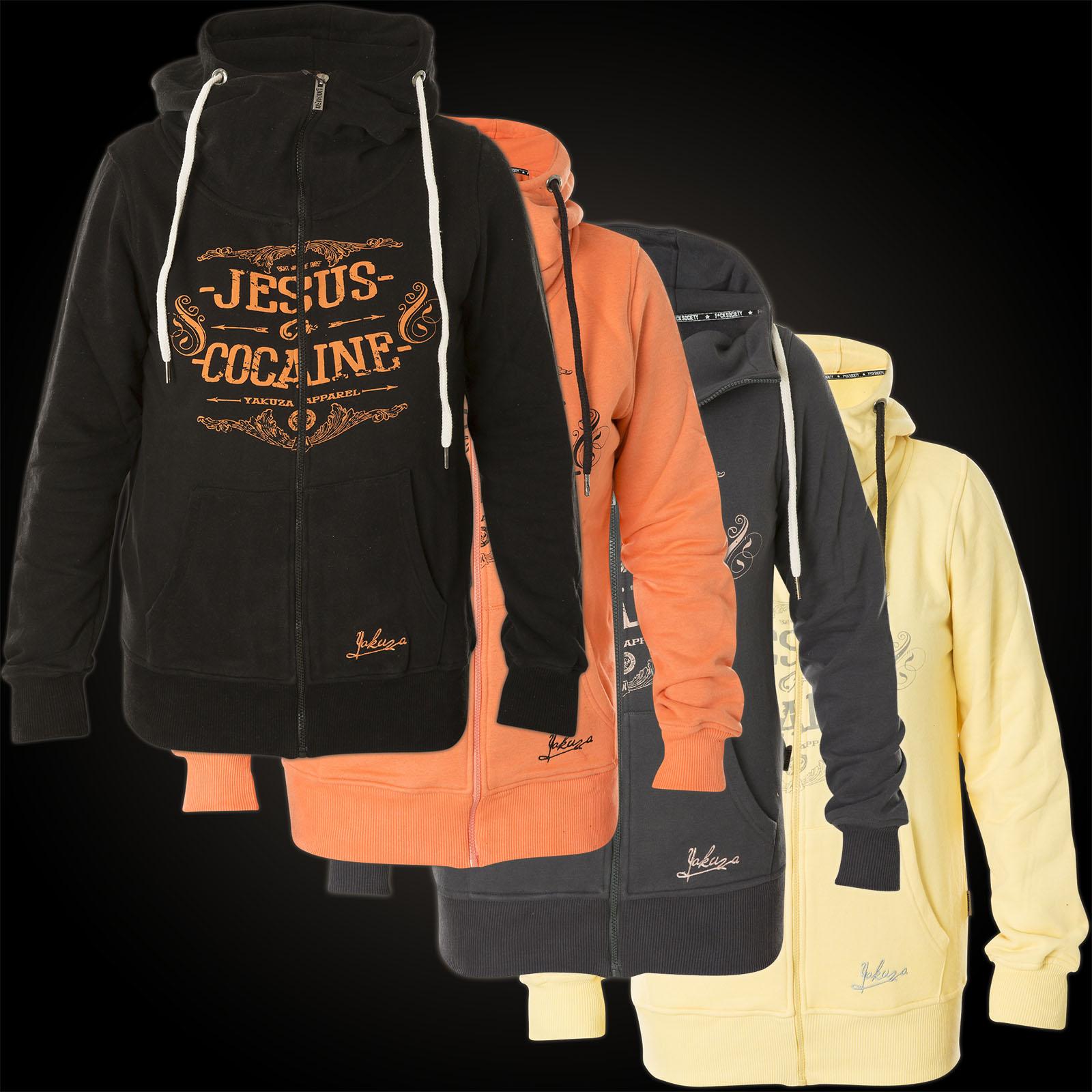 Yakuza Damen Hoody Jesus Or Cocain GHZB 9135 Pale Banana Gelb Yakuza Damen Hoody Jesus Or Cocain GHZB 9135 Pale Banana Gelb