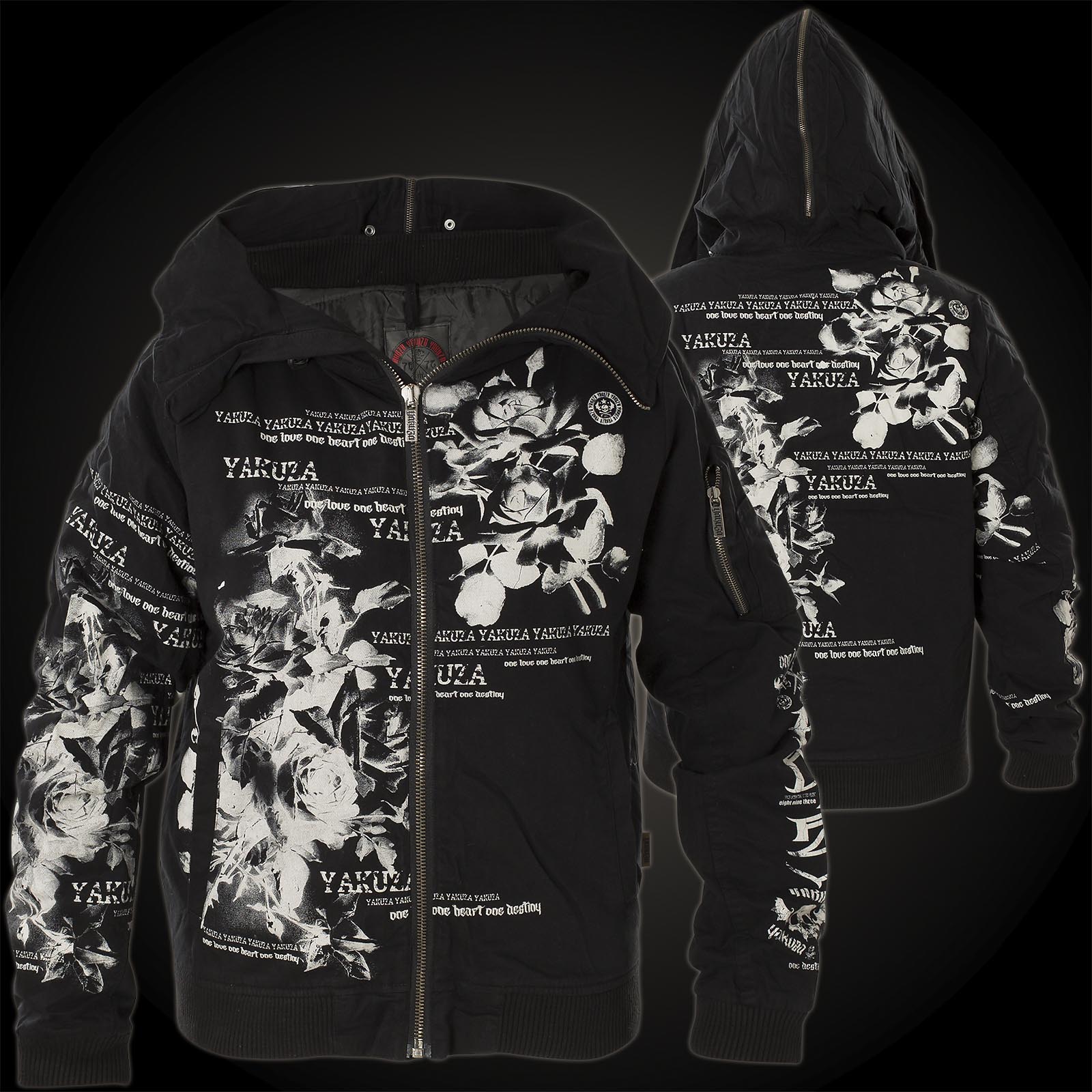Yakuza Flower Heavy Jacket Bomber GJB 10133 mit Blumenprint Yakuza Flower Heavy Jacket Bomber GJB 10133 mit Blumenprint