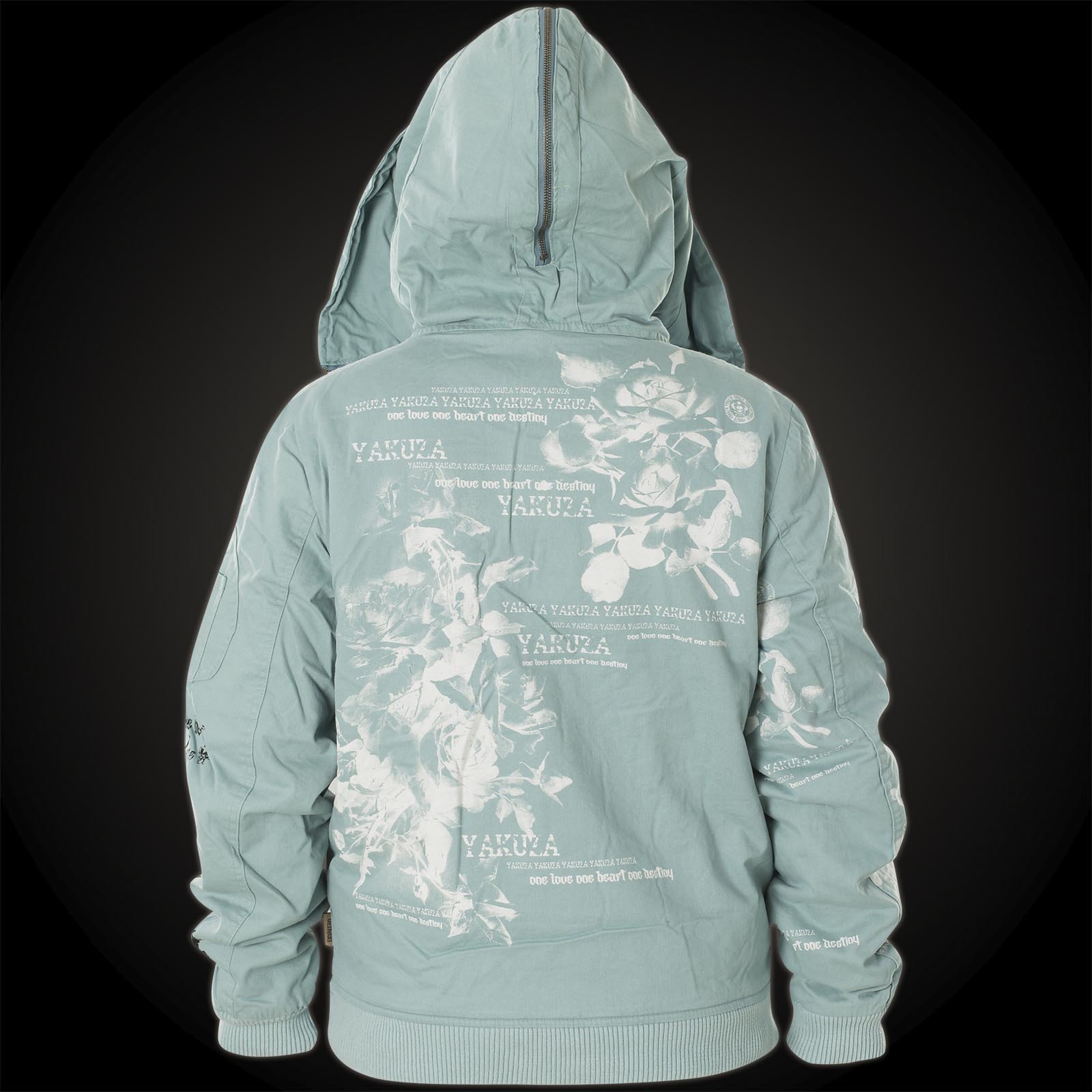 Yakuza Flower Heavy Jacket Bomber GJB 10133 mit Blumenprint Yakuza Flower Heavy Jacket Bomber GJB 10133 mit Blumenprint