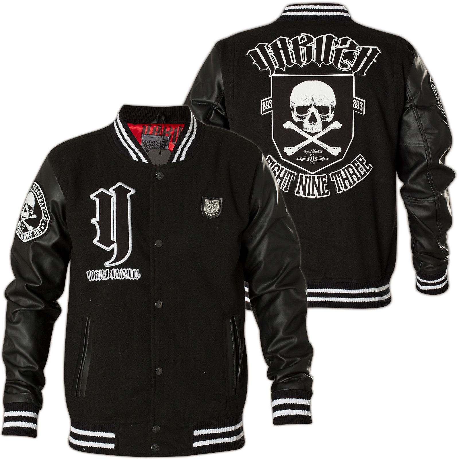 yakuzza college jacke cross bones gr l yakuzza college jacke cross bones gr l
