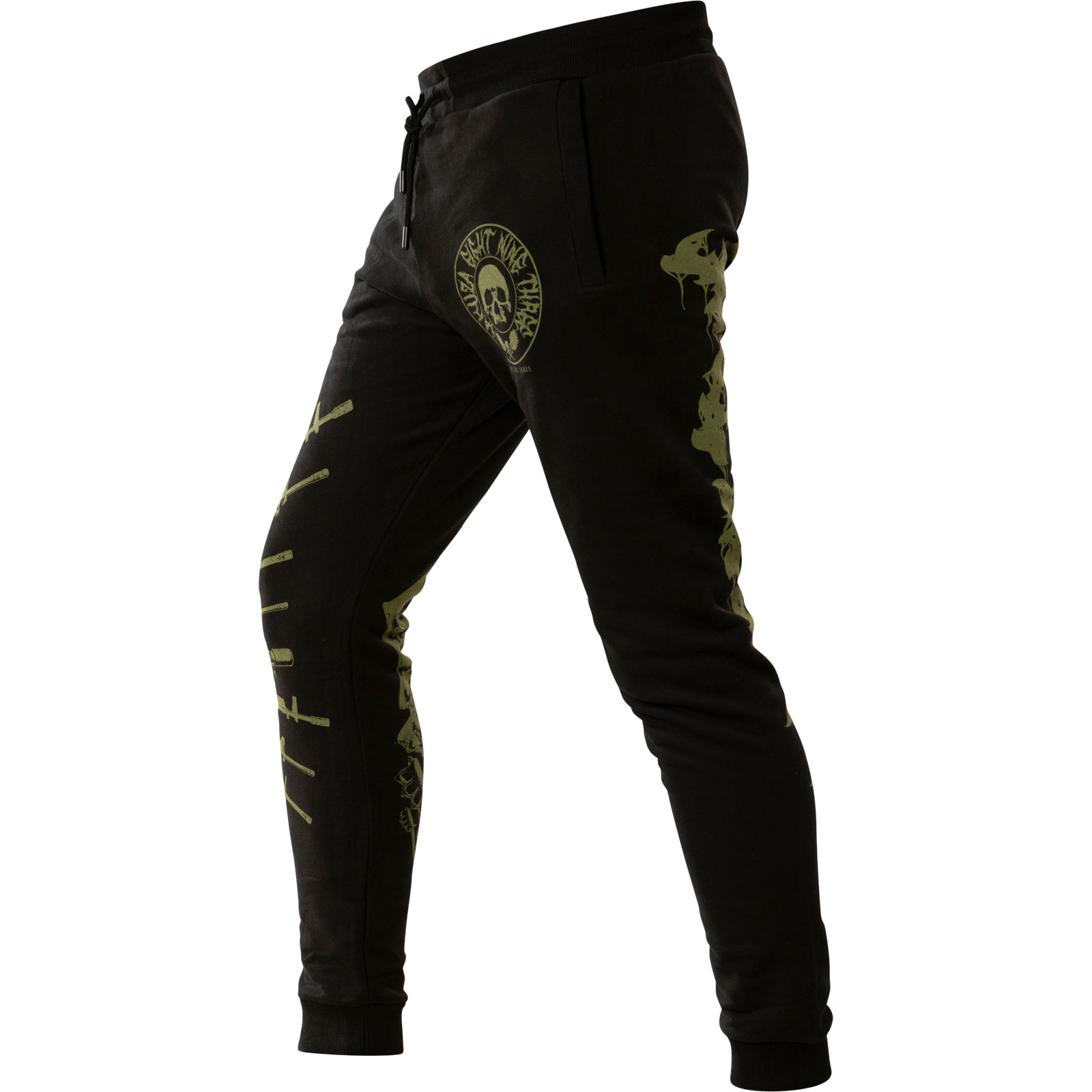 YAKUZA Herren Jogginghose Creepy Straight – Superweicher Jogger Mit Vintage-Prints, Gerader Passform & Verstellbarem Bund
