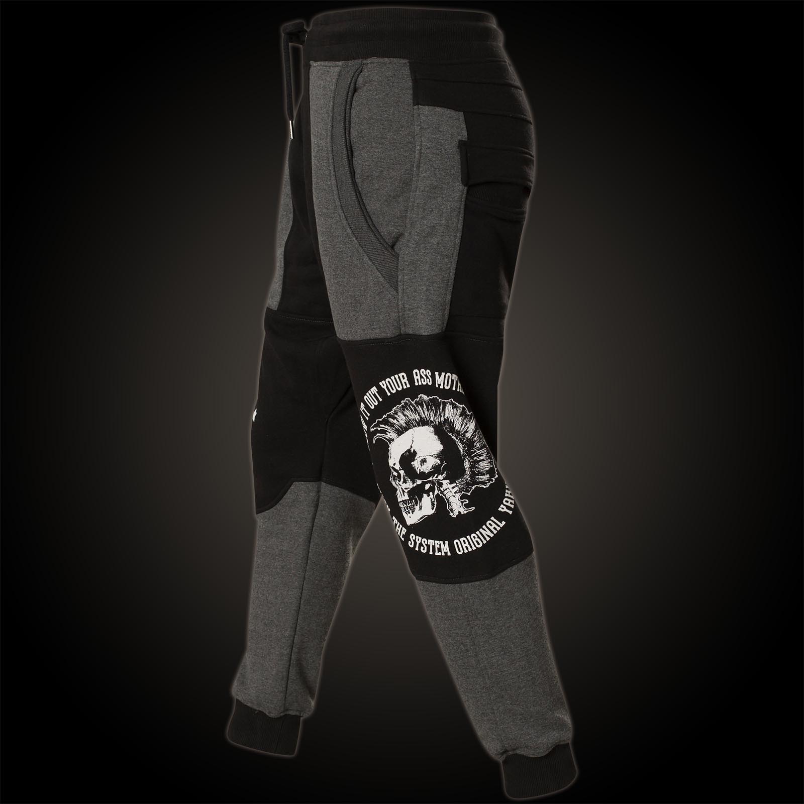 Yakuza pantalones deportivos Punx two face Anti Fit jogger job-11030 Bone White