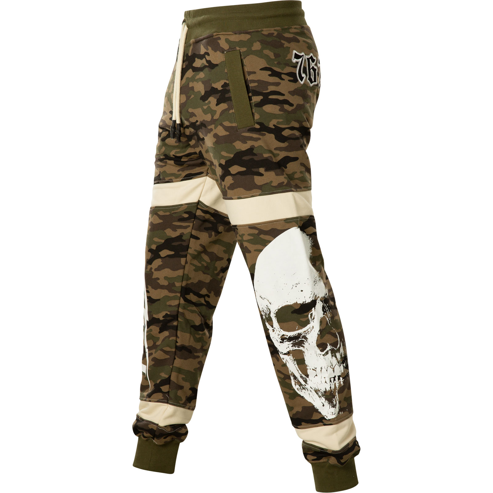 Yakuza Skull Jogger JOB11028 Jogginghose mit bestickten Patches
