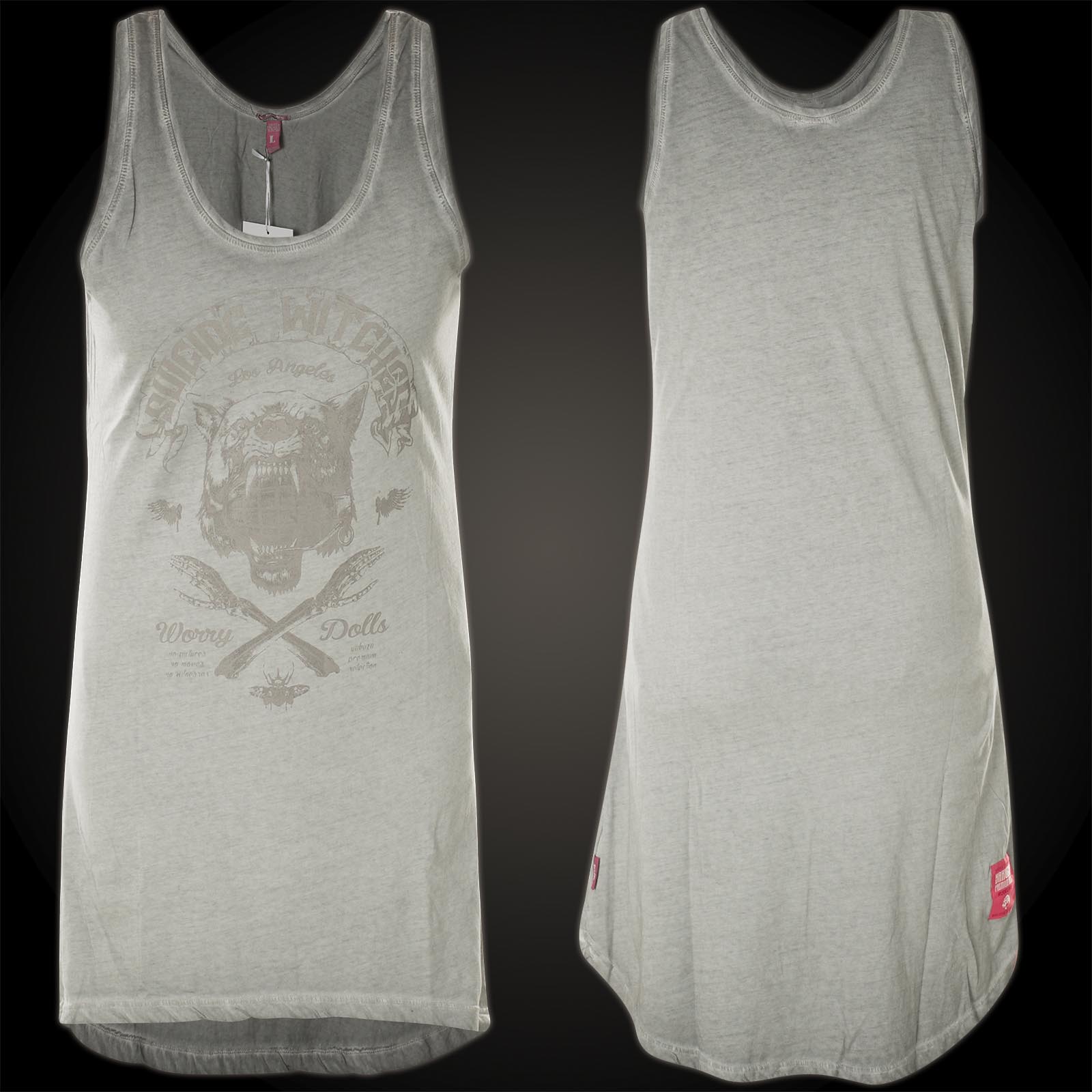 Tanktop Kleid Grau Tanktop Kleid Grau
