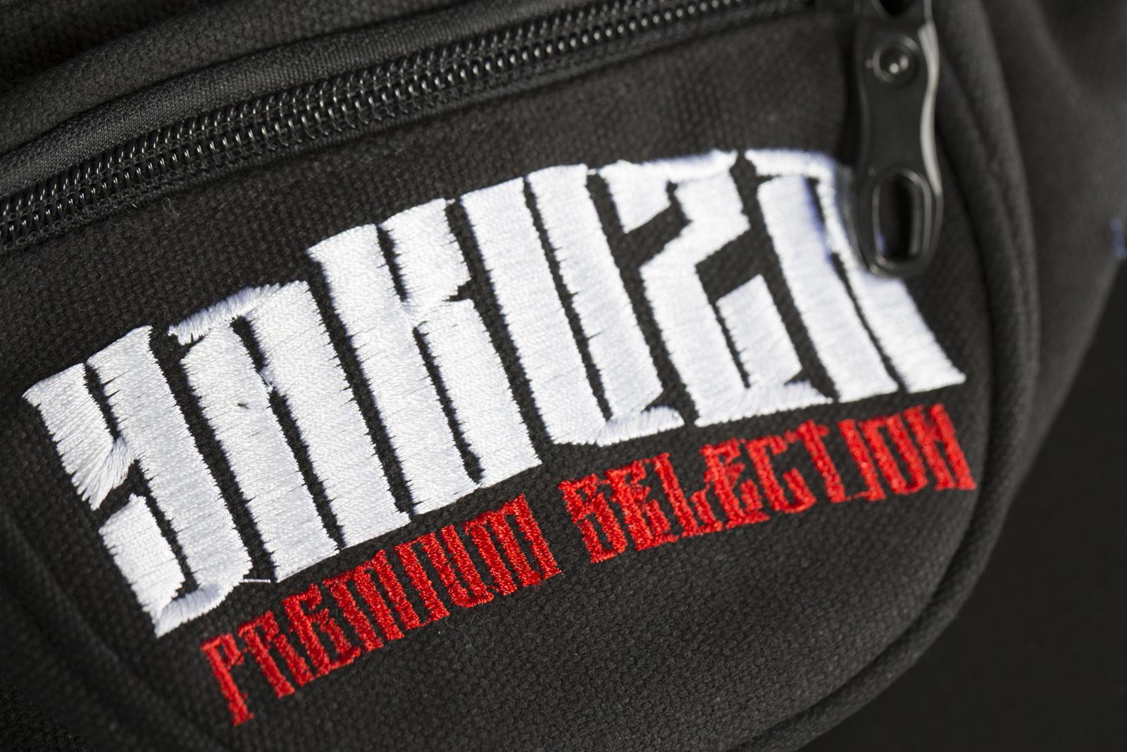 Yakuza Premium Gürteltasche 3572 Schwarz - Bauchtasche Mit 3D-Stick