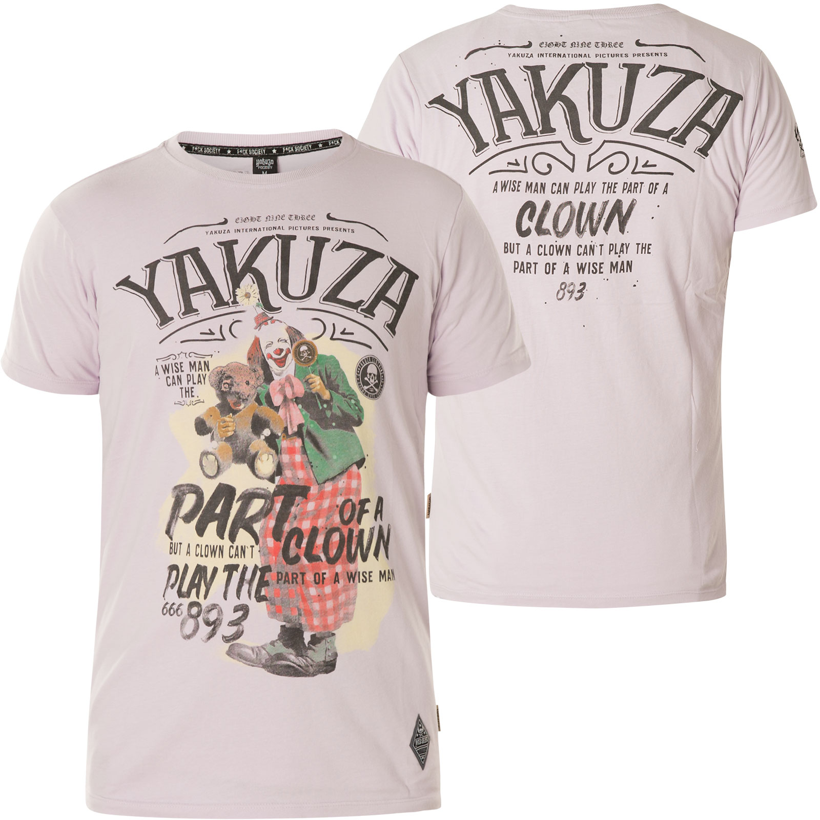 YAKUZA News T-Shirt TSB-14058 White Weiß T-Shirts 
