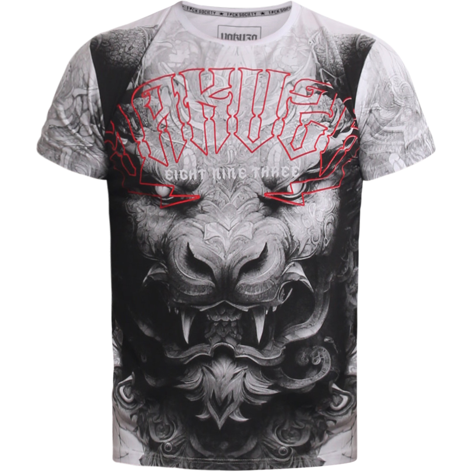 Yakuza Herren T-Shirt System Allover - Regular Fit Baumwolle