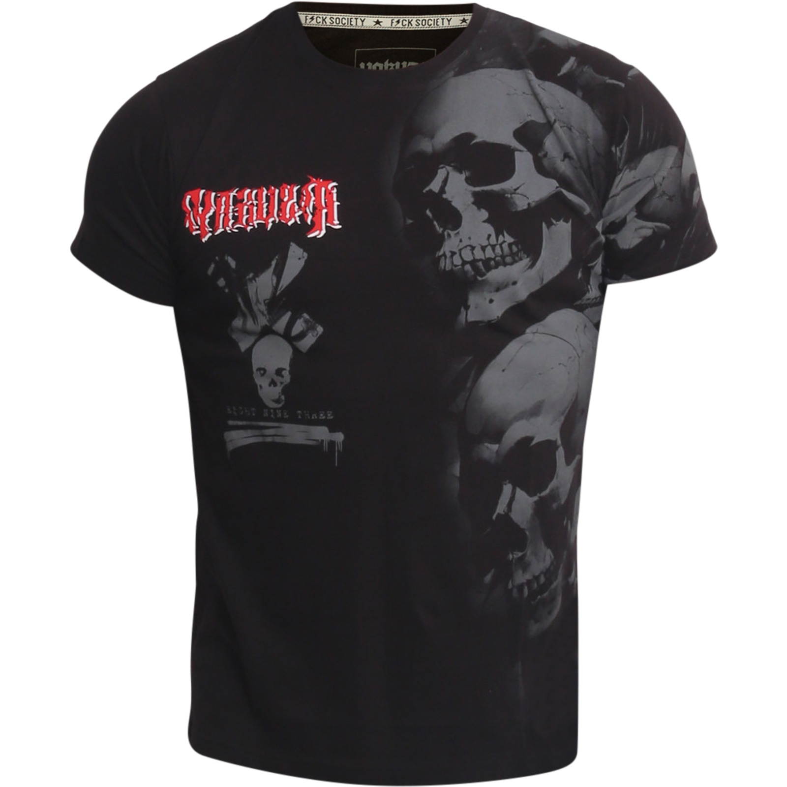Yakuza Herren T-Shirt Creepy - Regular Fit Aus 100% Baumwolle