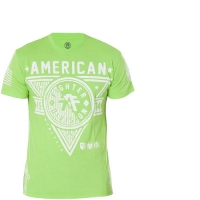 T-Shirt mit großen gummierten Print Designs und Kontrastnähten<br><ul><li><span class=art_list_head>American Fighter by Affliction T-Shirt Siena Height Handcrafted</span> in Grün</li><li>Design by Affliction</li><li>Kurzarm Shirt</li><li>Große gummierte detailreiche Prints mit Schriftzügen auf beiden Seiten</li><li>Kleine Prints auf beiden Ärmeln</li><li>Weiße Kontrastnähte entlang der Seiten</li><li>Logo Print am unteren Saum</li>  <li>50 % Baumwolle, 50 % Polyester</li>  <li>Style...