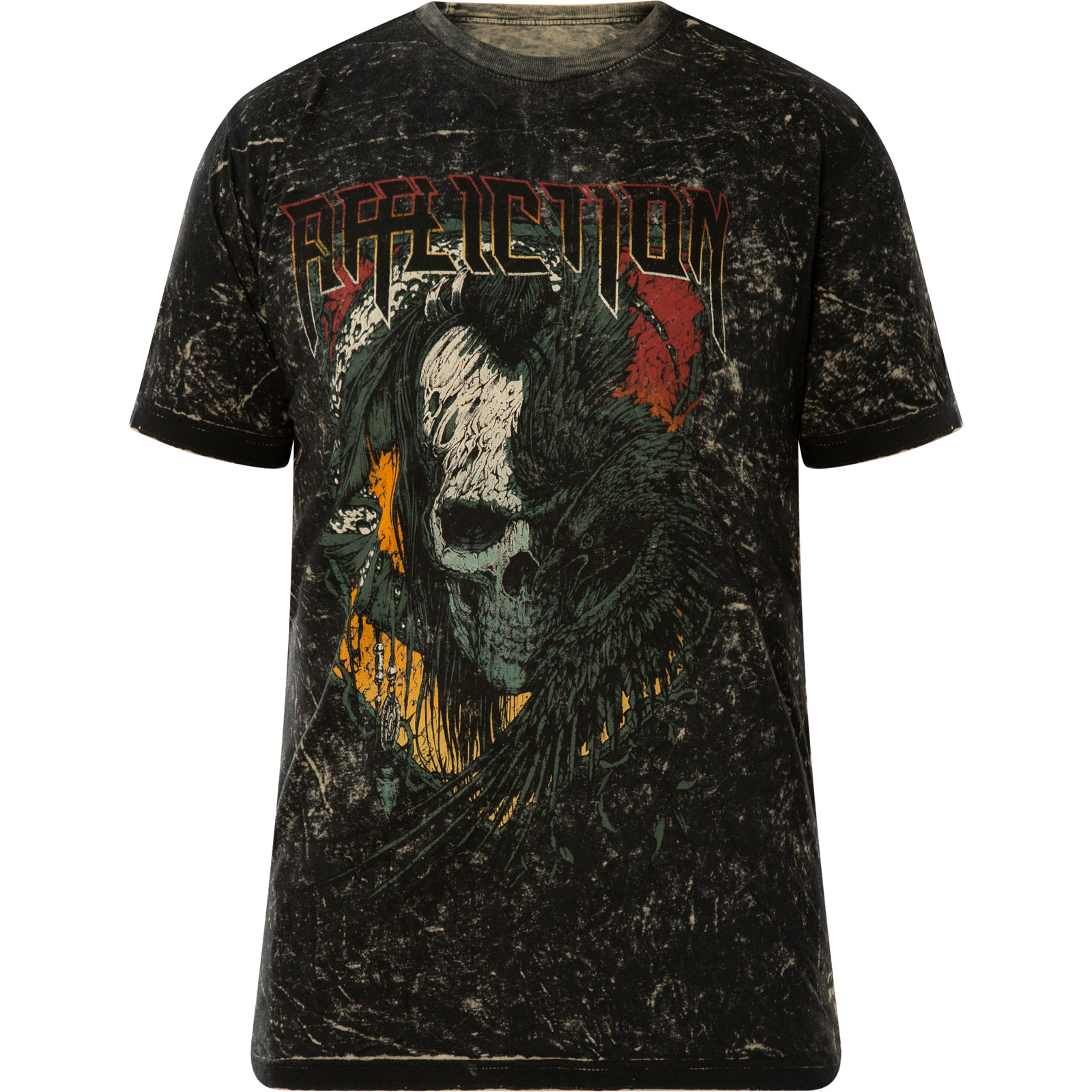 Affliction Sheet Metal T-Shirt - Men's T-Shirts In White Grey Crystal Wash - Foto 2