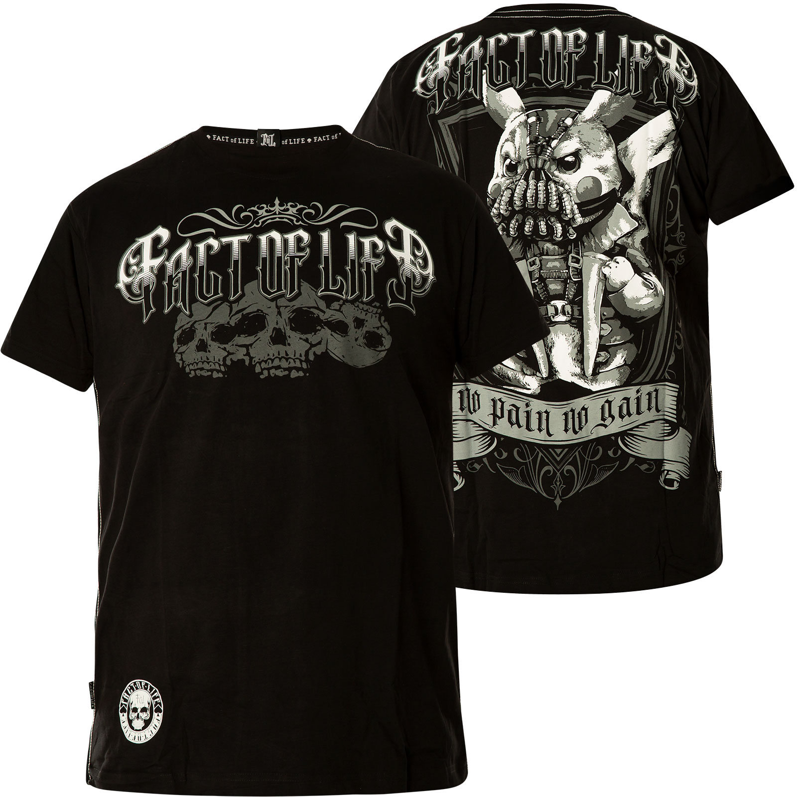 Life Is Pain Herren Windbreaker - Regenjacke Mit Kapuze Hardcore Design