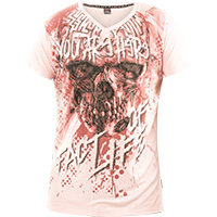 T-Shirt mit detailreichem Print<br><ul><li><span class=art_list_head>Fact of Life T-Shirt Labyrinth GS-09</span> in Pink</li><li>Kurzarm Shirt mit V-Ausschnitt</li><li>Großer detailreicher Print mit Schriftzügen auf der Vorder- und Rückseite</li>  <li>95% Viskose, 5% Elasthan</li>  <li>Authentisches T-Shirt von Fact of Life</li></ul><table style=width: 100%; border=0>  <tbody>    <tr>     ...
