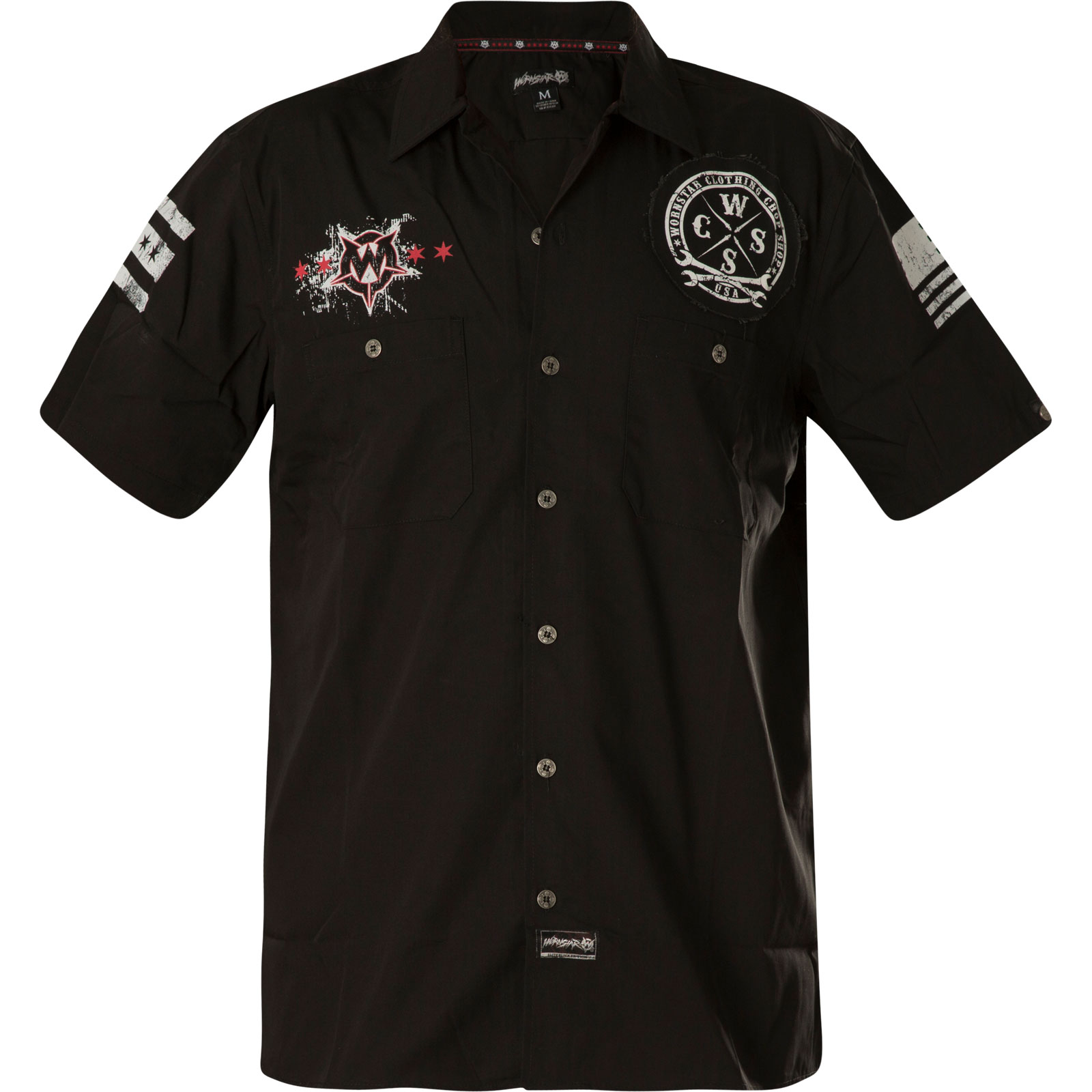 Wornstar Ärmelloses Hemd Death Mechanic Work Shirt in schwarz großer