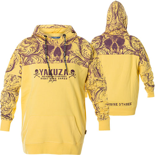 Yakuza Ornamental Skull Boyfriend Hoodie GLHOB 14106 mit All Yakuza Ornamental Skull Boyfriend Hoodie GLHOB 14106 mit All