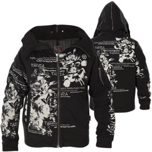 Yakuza Flower Heavy Jacket Bomber GJB 10133 mit Blumenprint Yakuza Flower Heavy Jacket Bomber GJB 10133 mit Blumenprint
