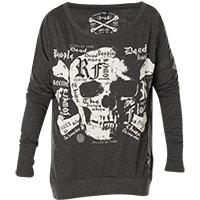 Pullover mit großen Print Design, Patch und Schriftzug<br><ul> <li><span class=art_list_head>Yakuza Pullover Skull Script Longsleeve GLSB-11137</span> in Schwarz</li><li>Langarm Pullover mit weitem Rundhalsausschnitt</li><li>Dünner langer Pullover mit breiten Bündchen an Ärmel- und Saumabschluss</li><li>Großer detailreicher Print mit Schriftzug auf der Vorder- und Rückseite</li><li>Lederpatch an der linken Seite</li><li>Logo Patch am unteren Saum</li><li>Rückseite länger geschnitten</li><li>50 %...