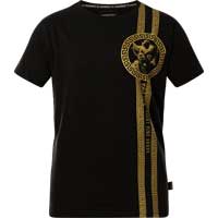 Shirt mit aufwendigem Design    Yakuza VIP Team T-Shirt TSB-22086  in schwarz  Kurzarm Shirt  Aufwendiges Design mit Schriftzgen auf der Vorder- und Rckseite  Logo-Patch am unteren Saum  100 % Baumwolle  Authentisches T-Shirt von Yakuza        ...