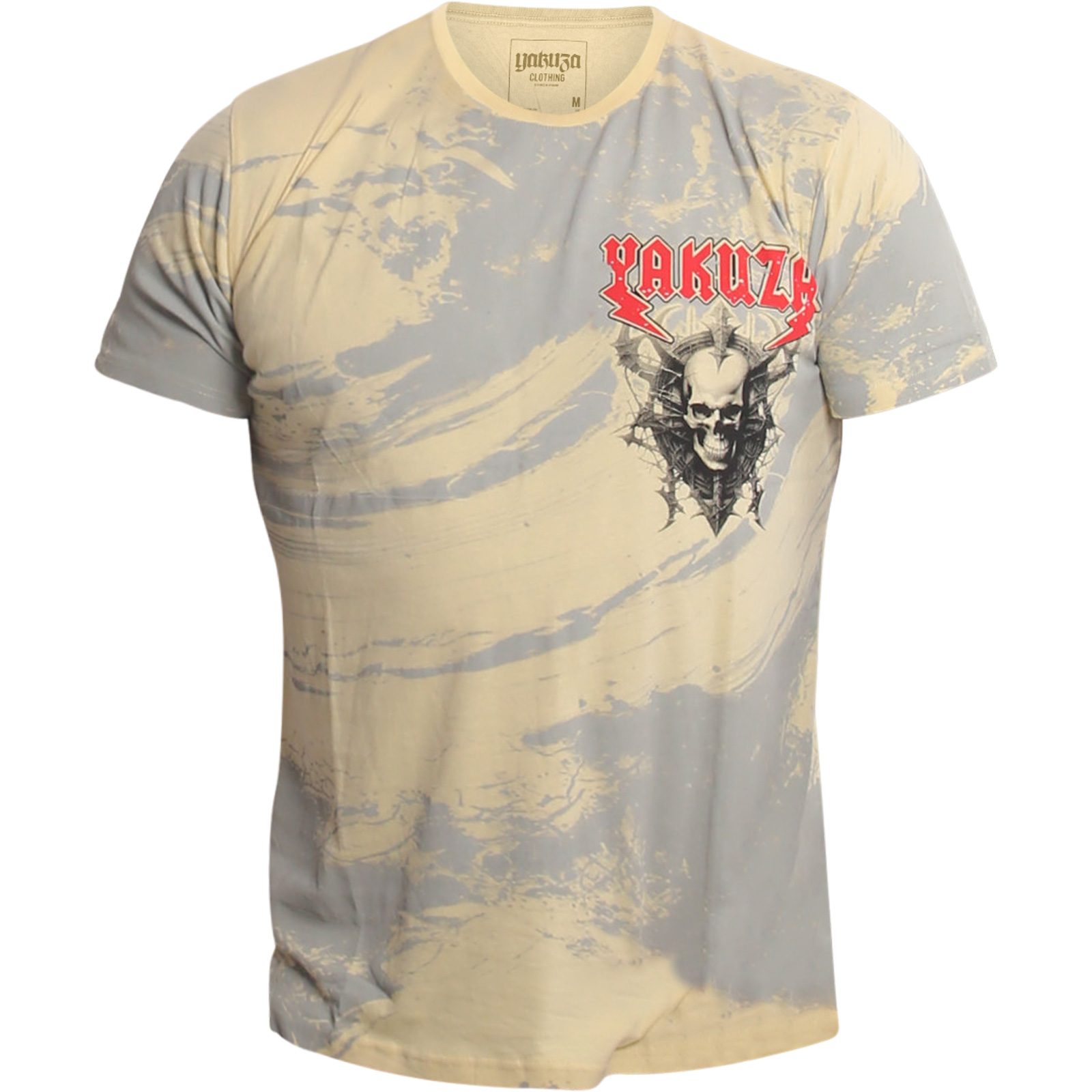 Shirt mit auffälligen Print Designs und Schriftzügen<br><ul><li><span class=art_list_head>Yakuza T-Shirt Ahole Regular TSB-25020 </span>in Gelb</li><li>Kurzarm Shirt</li><li>Großer Print auf der Vorderseite</li><li>Großes Print Design auf der Rückseite</li><li>Logo-Print an der Seite</li><li>Logo-Patch am unteren Saum</li><li>100 % Baumwolle</li><li>Authentisches T-Shirt von Yakuza</li></ul><table style=width: 100%; border=0>  <tbody>    <tr>      <td>Größe</td>...