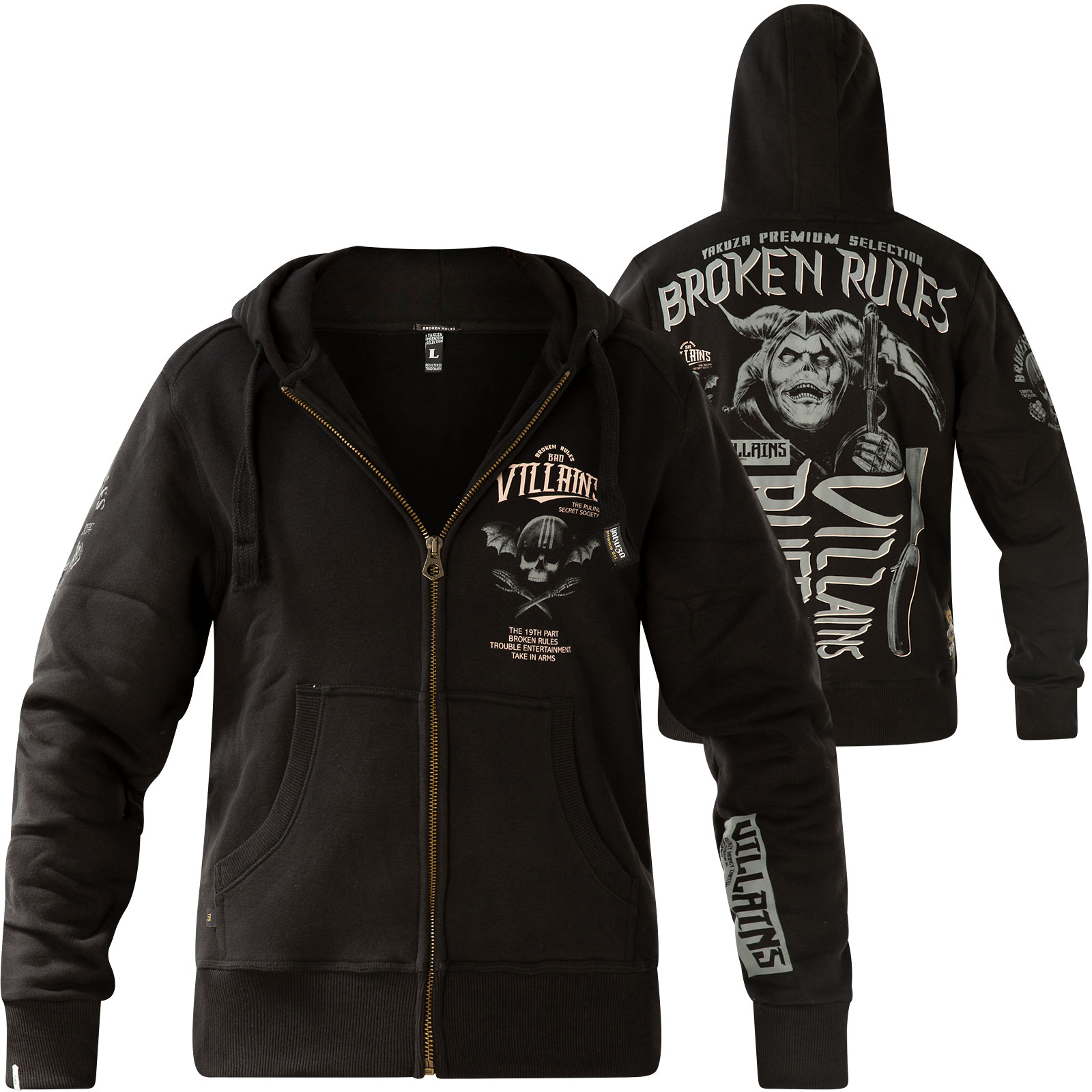 Sweatshirt Yakuza Sweatjacke Herren Yakuza Premium Sweatjacke YPHZ