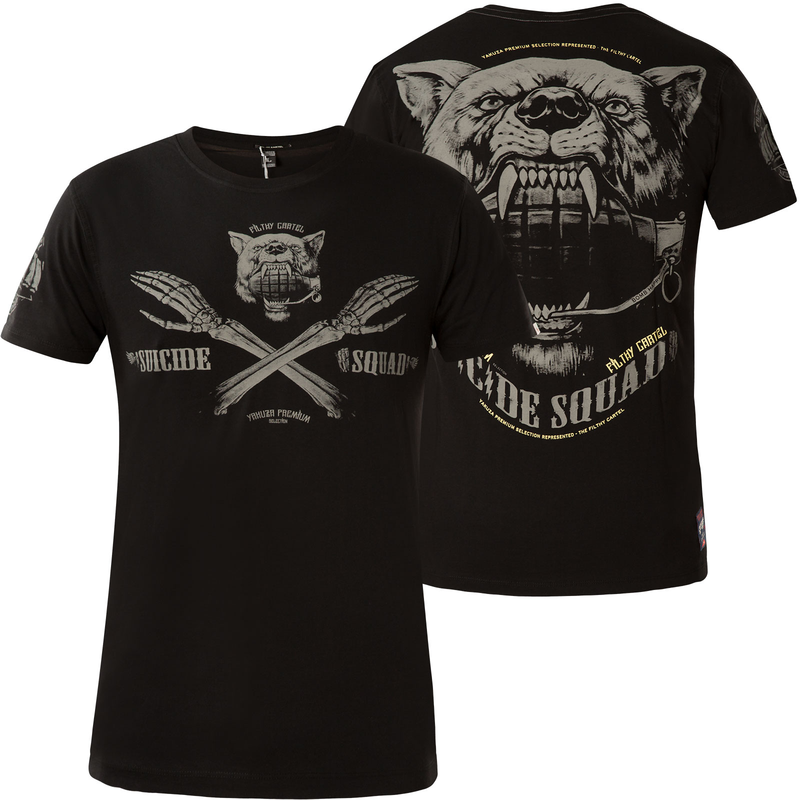Yakuza Herren Silent T-Shirt - Superweiches Jersey-Shirt In Lässiger Passform